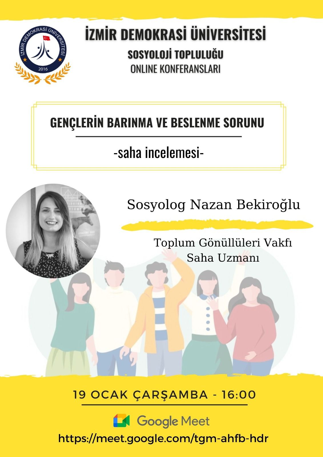 İDÜ - Sosyoloji Bölümü Online Konferansları