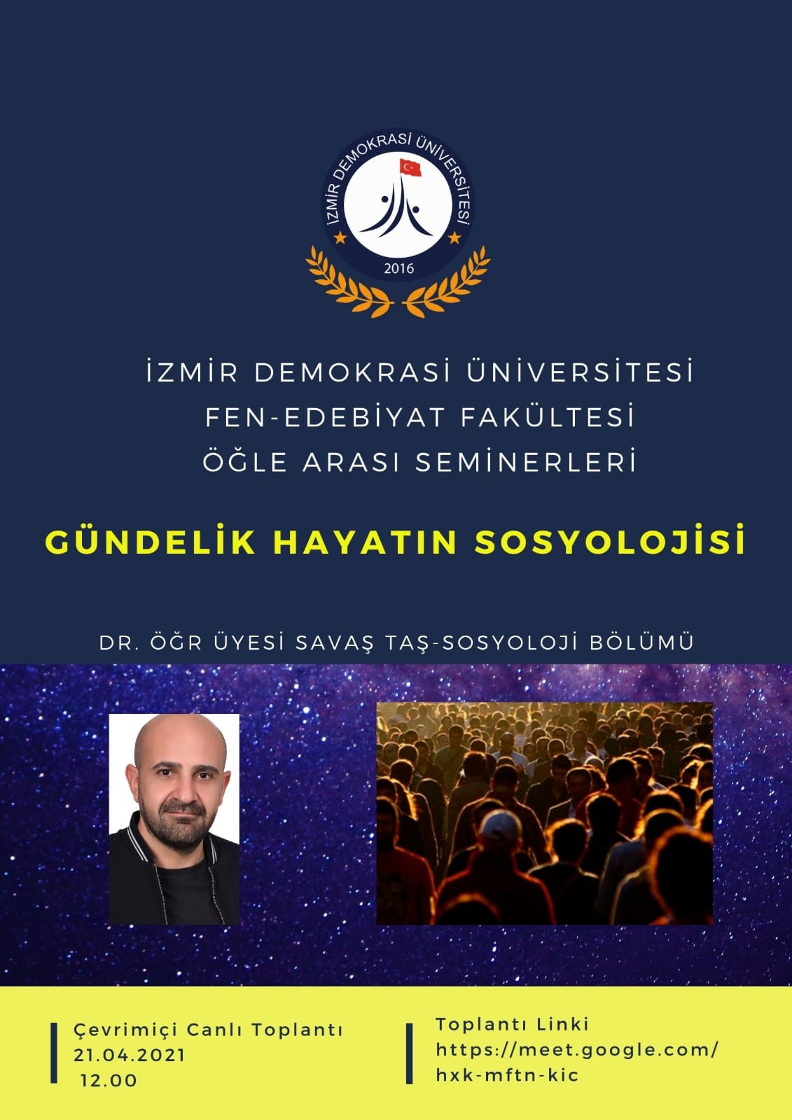İDÜ - Fen-Edebiyat Fakültesi Öğle Arası Seminerleri