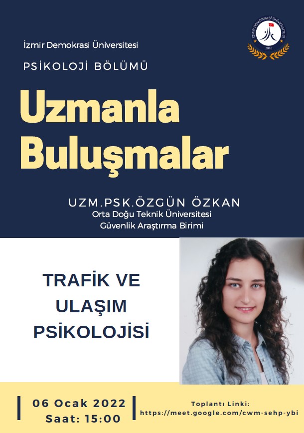 İDÜ - Psikoloji Bölümü Uzmanla Buluşmalar