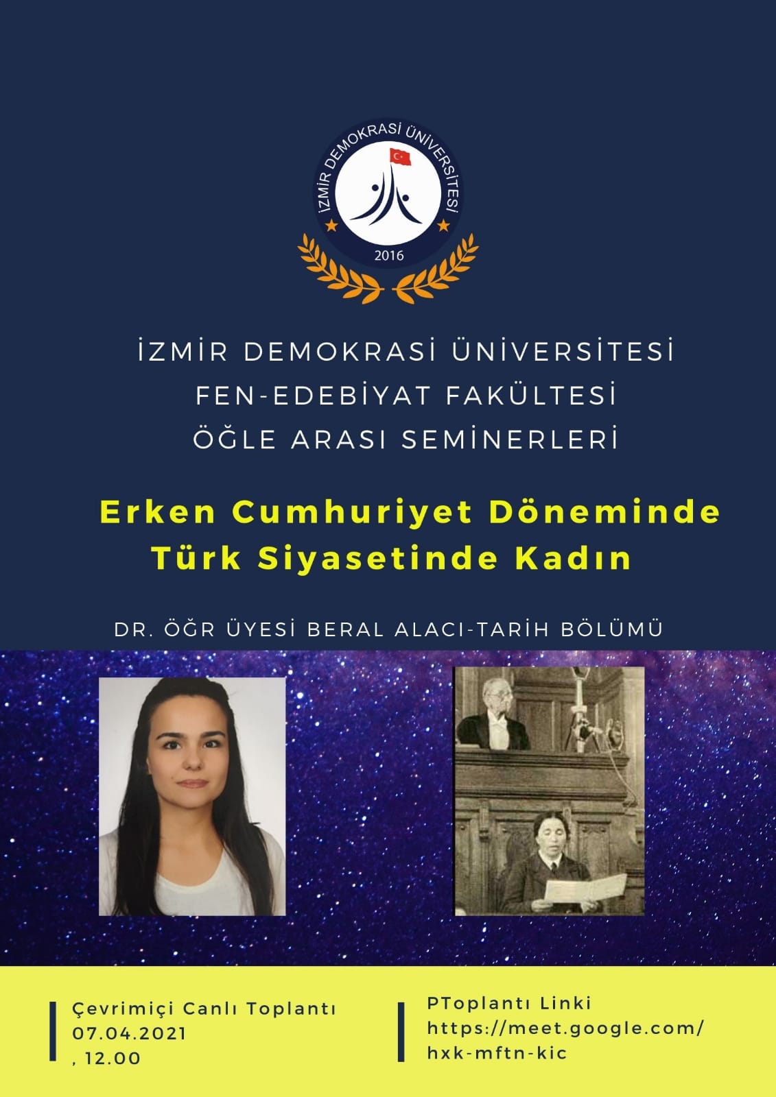 İDÜ - Fen-Edebiyat Fakültesi Öğle Arası Seminerleri