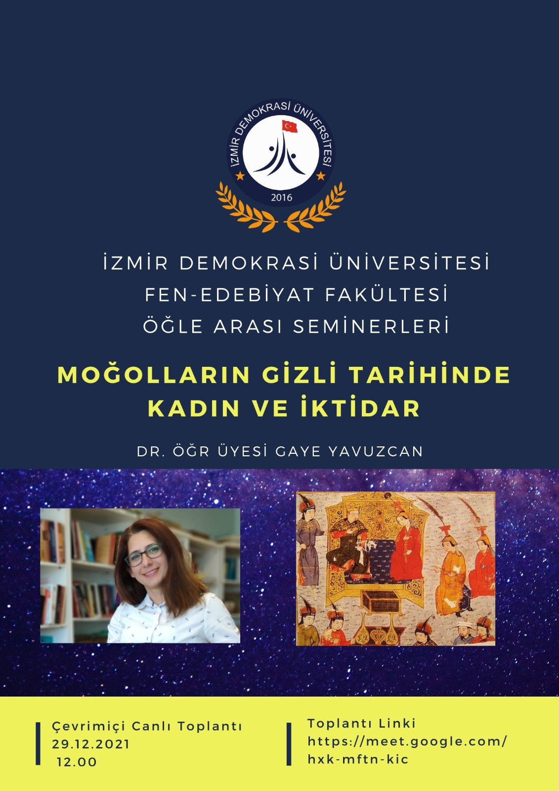 İDÜ - Fen-Edebiyat Fakültesi Öğle Arası Seminerleri